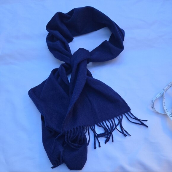 New Nordstrom Blue Scarf 100% Cashmere - Picture 4 of 7